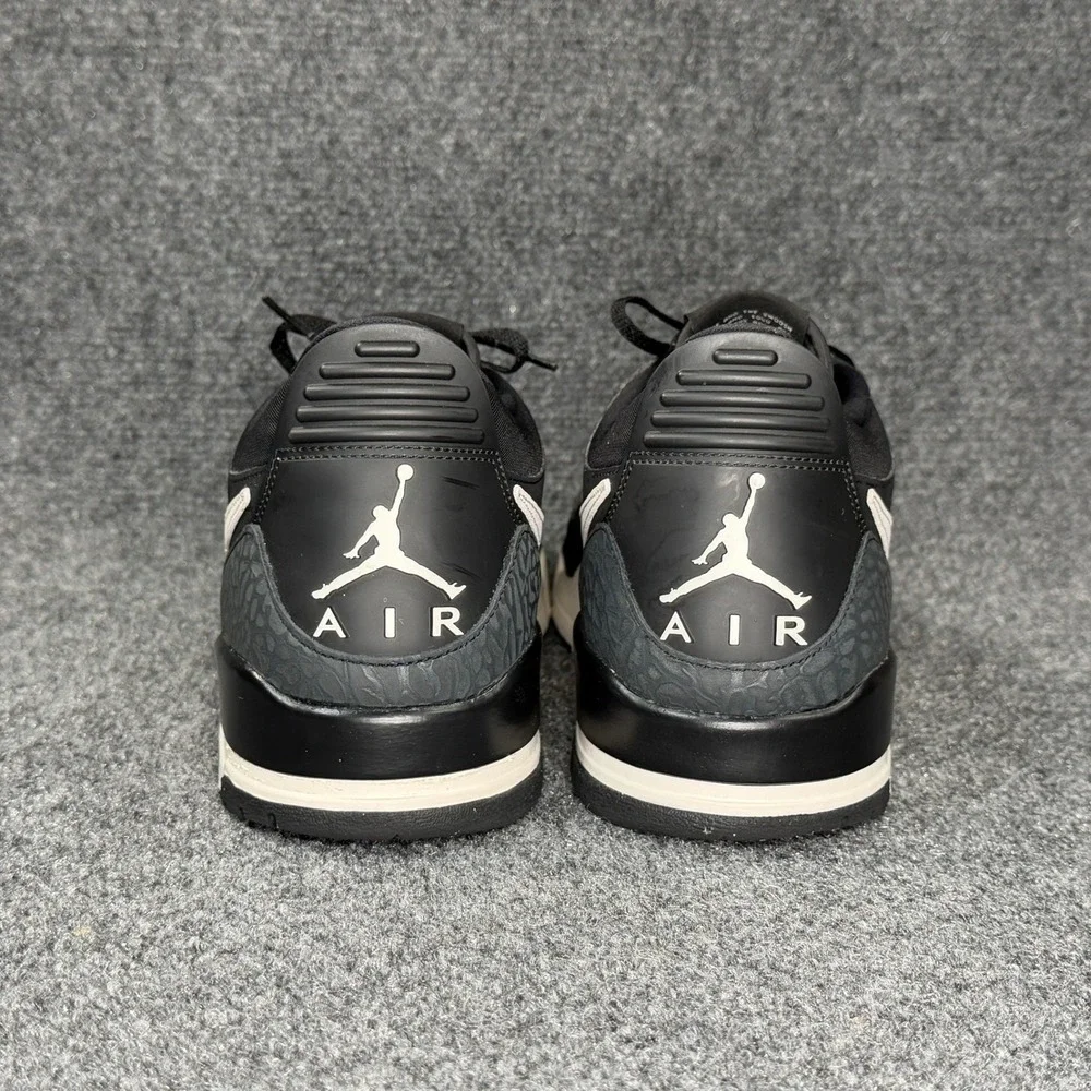 Jordan Legacy 312 Low Shoes Men's 13 Black Leather Low Lace Retro‎ Sneakers